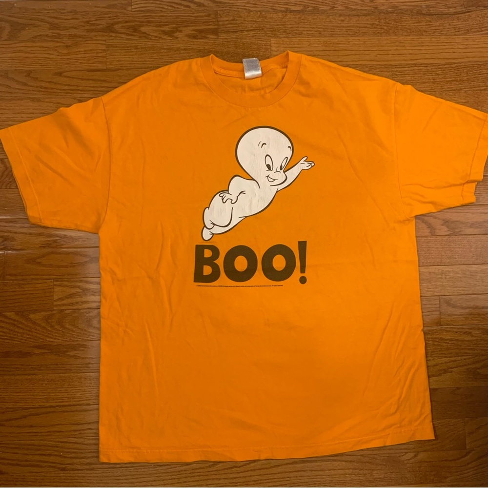 Vintage 2000s Casper The Friendly Ghost BOO T Shirt Rare Sz XL Official License